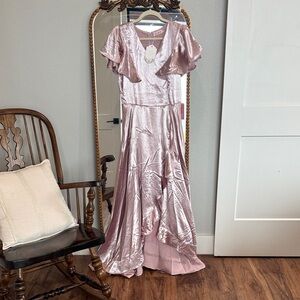 Ivy City Co Blush High Low Dress